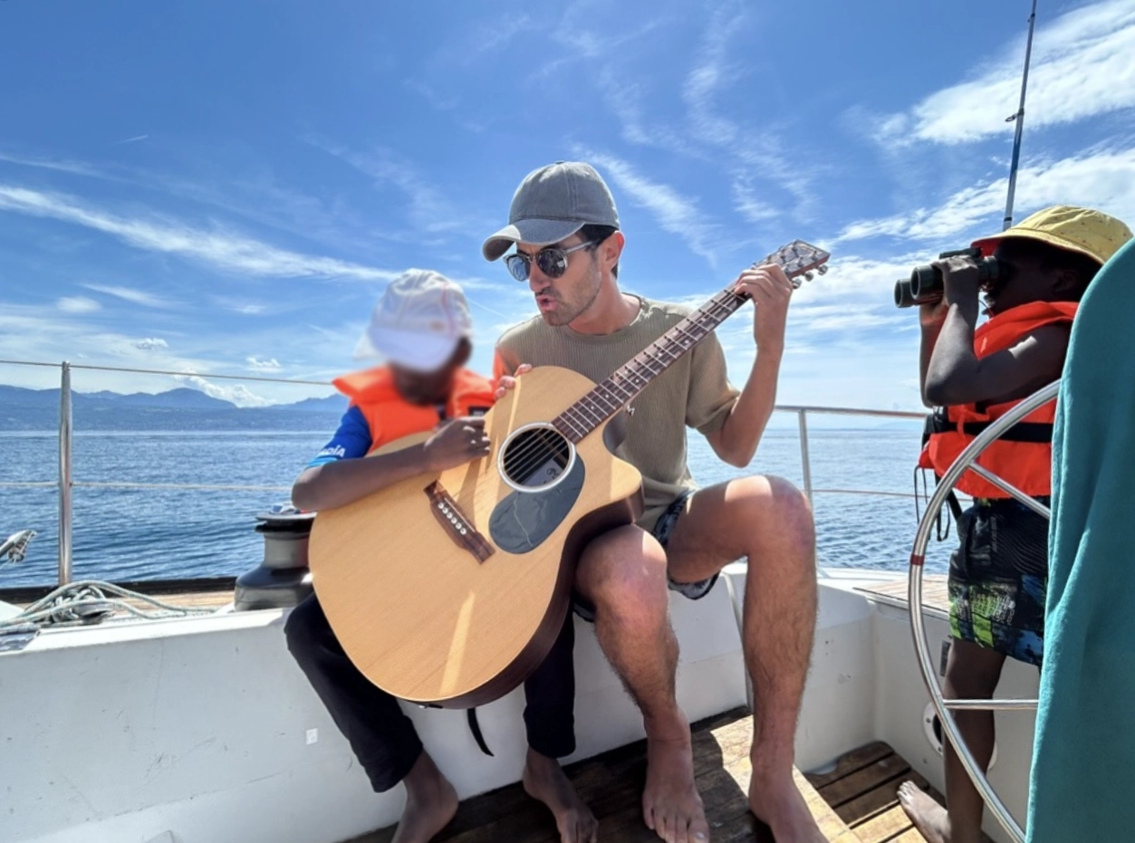 Photo de Jonas en navigation